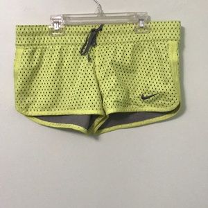 Nike REVERSIBLE Neon Yellow + Grey Shorts